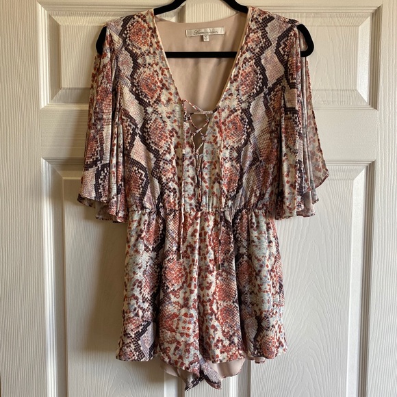 Lovers + Friends Python Print Romper Size: XS - Picture 3 of 11